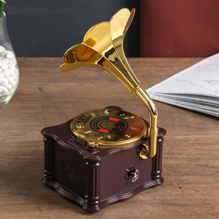 Шкатулка музыкальная механическая Граммофон купить в Минске в интернет ...