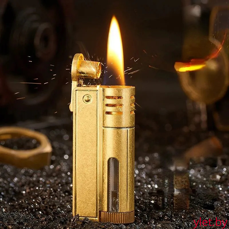 Зажигалка бензиновая Патрон Золото