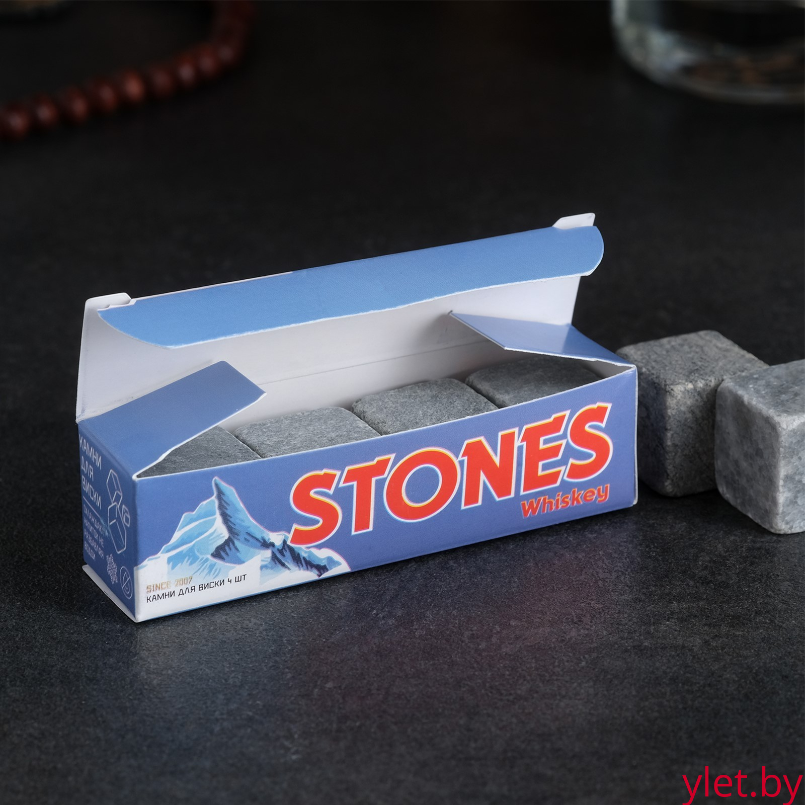 Камни для виски «Горные вершины», стеатит, 4 шт.