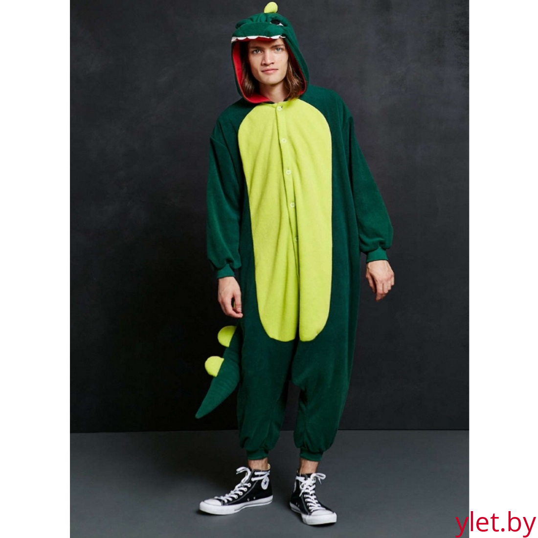 Пижама кигуруми Динозавр/Дракон Зелёный
