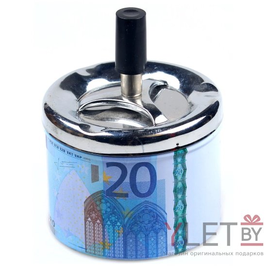 Пепельница бездымная 20 евро 9х12 см