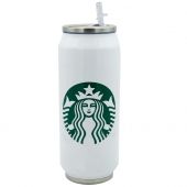 Термокружка Starbucks белая с логотипом