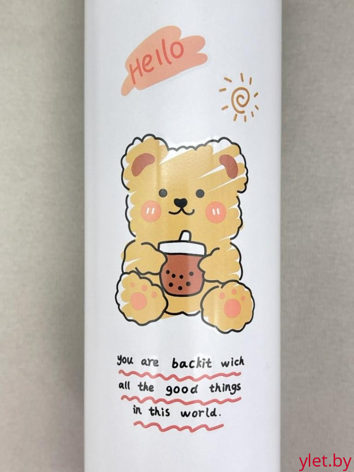 Термос с датчиком температуры «Sweet bear», white (500 ml) Термос с датчиком температуры «Sweet bear», white (500 ml)