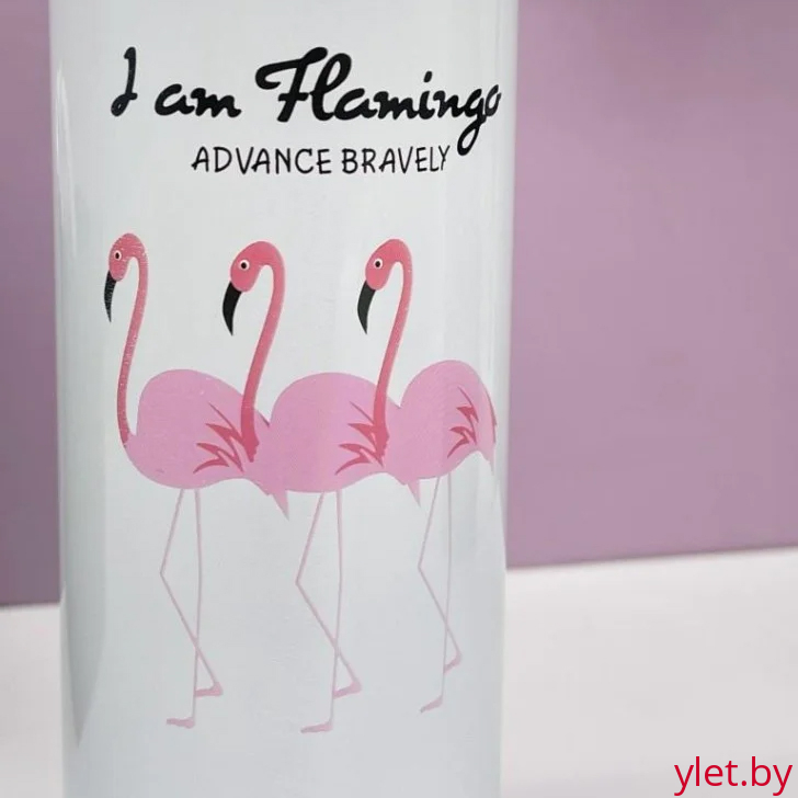 Термос «Flamingo cactus», white (500 ml)