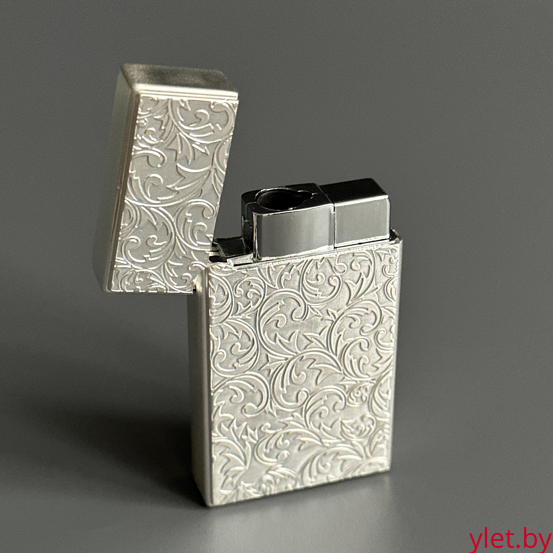 Зажигалка газовая турбо Sketch Серебро