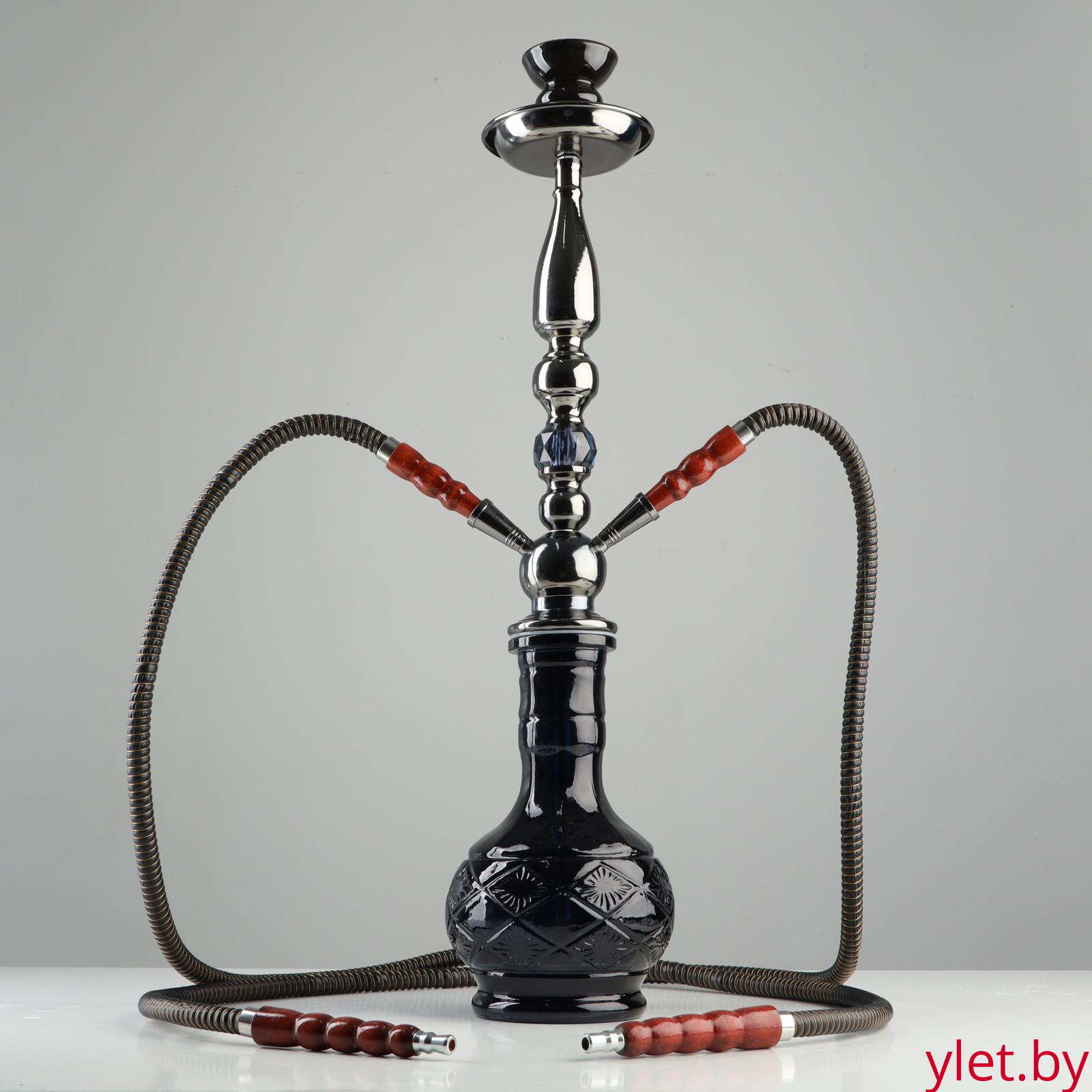 Кальян в сборе "Siyah" 65 см, 2 трубки