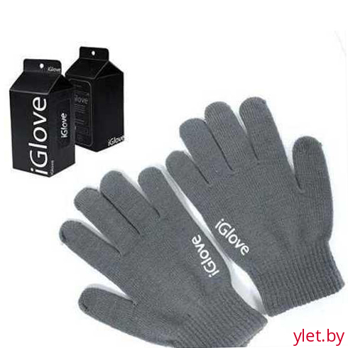 Перчатки для сенсорных экранов iGloves серые