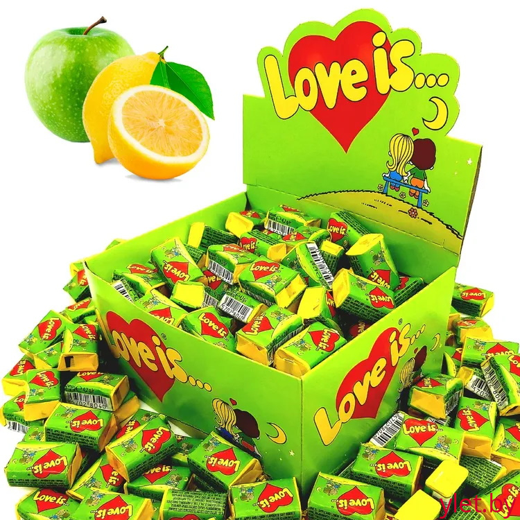 Жвачка "Love is". Яблоко с лимоном, 100 шт