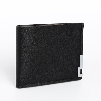 Портмоне мужское "Элеганс" без застёжки, отдел для карт, для купюр, цвет чёрный