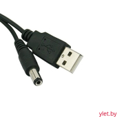 Кабель питания / переходник USB-A 2.0 - DC 2,1 х 5,5 мм (70-100см)