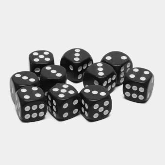 Кости игральные, 1.6 х 1.6 см