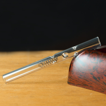 Курительный девайс стеклянный Пробирка с пружиной