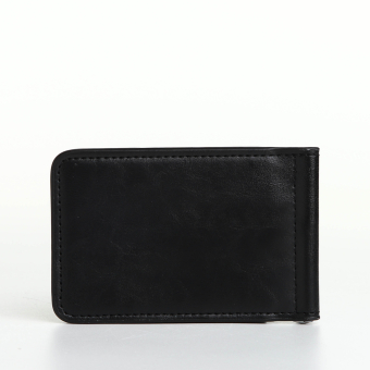 Зажим для купюр "Прайм", отдел для карт, монет, цвет чёрный