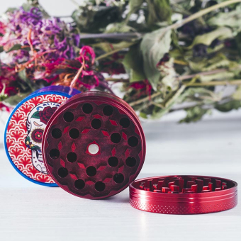 Гриндер измельчитель табака цветной Черепа