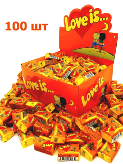 Жвачка "Love is". Апельсин с ананасом, 100 шт