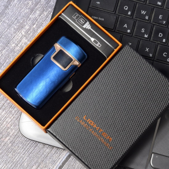 Импульсная зажигалка двойная со счетчиком и уровнем заряда