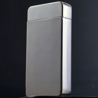 Импульсная зажигалка Lighter двойная индикатор сбоку Глянцевая