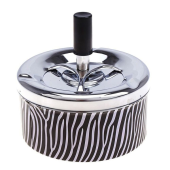 Пепельница для дома бездымная "Зебра", для сигарет и стиков, 11 х 11 см