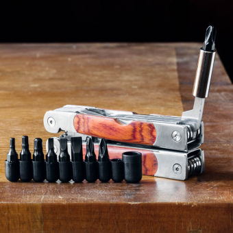 Мультитул с насадками в чехле AD-17