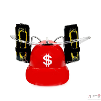 Каска красная "$" Доллар