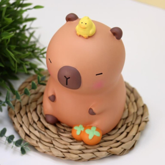 Копилка "Capybara duck", brown (19,5 см), пластик