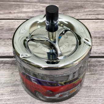 Пепельница бездымная Машина красная, 9х12 см