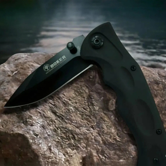 Нож складной Boker черный 20 см