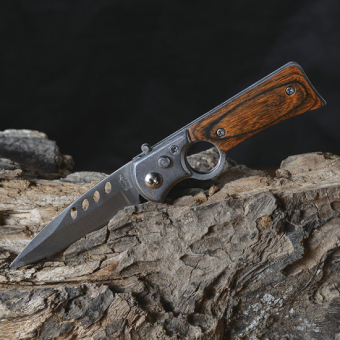 Нож складной мини под дерево с кольцом