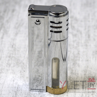 Зажигалка бензиновая Патрон Серебро