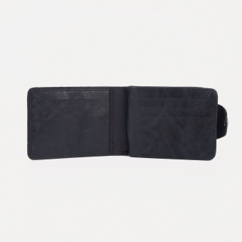 Портмоне мужское "Классик" на магните, для купюр, для карт, для монет, цвет чёрный