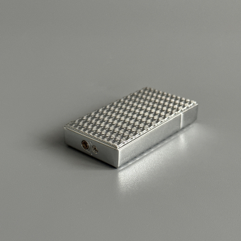 Зажигалка газовая турбо Medium серебро