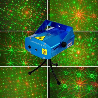 Лазерный проектор Mini Laser Stage Lighting Калейдоскоп