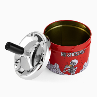 Пепельница для дома бездымная "No Smoking", для сигарет и стиков, 12.5 х 9 см