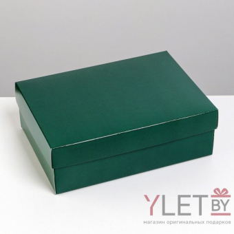 Коробка складная Изумрудная 21 х 15 х 7 см