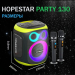 Портативная колонка Hopestar Party 130 120W с двумя микрофонами Черная Портативная колонка Hopestar Party 130 120W с двумя микрофонами Черная