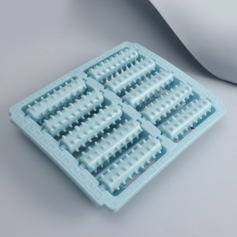 Массажёр «Барабаны», 5 рядов, цвет голубой