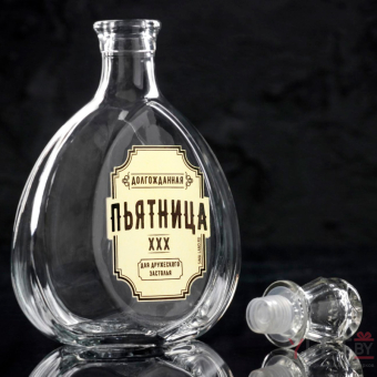 Штоф стеклянный Пьятница, 500 мл Штоф стеклянный Пьятница, 500 мл
