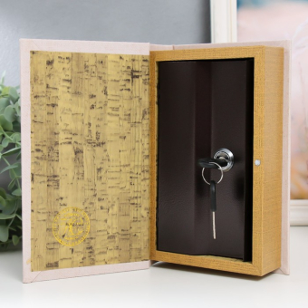 Сейф книга Синие узоры, 21х13х5 см
