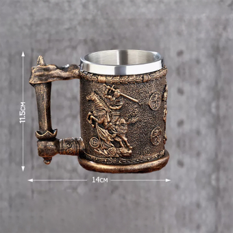 Кружка "Колесница" (металл внутри)