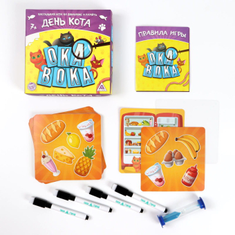 Настольная весёлая игра Ока Вока. День кота