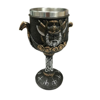 Бокал на ножке "Викинг" (металл внутри)