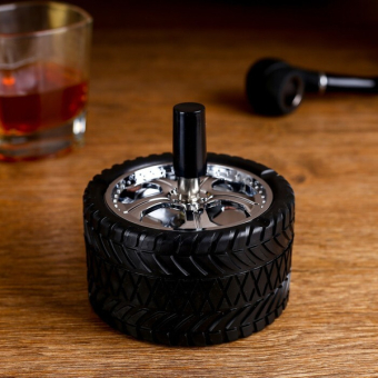 Пепельница для дома бездымная "Авто", для сигарет и стиков, 10 х 9.5 см