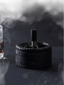 Пепельница для дома бездымная "Авто", для сигарет и стиков, 10 х 9.5 см