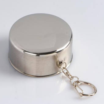 Складной стакан с карабином, 70 мл, d-5 см