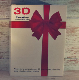 3D светильник многоцветный "Фея", от USB или батареек