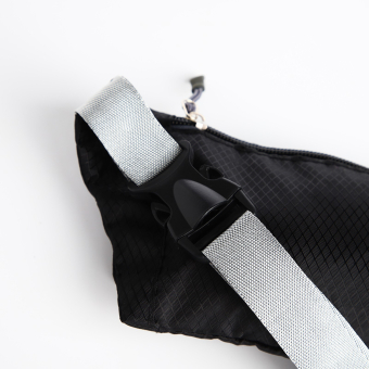 Сумка поясная "Resport" на молнии, 32*0,5*10 см, наружный карман, разъем для USB, черный