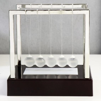 Маятник шары Ньютона светящиеся, 5 диодов