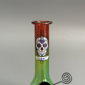 Бонг бутылка мини 12 см (стекло) трапеция