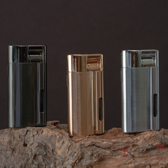 Зажигалка турбо газовая с окном заполнения