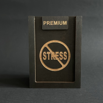 Набор для виски Premium «Антистресс» (cтакан + 3 камня)